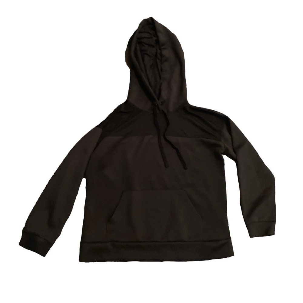HOODIE WITH MESH PANEL